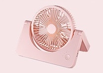 4000 mah Roze USB Oplaadbare Plastic Mini Fan DC 5V Motor Mesh Verwijderbaar